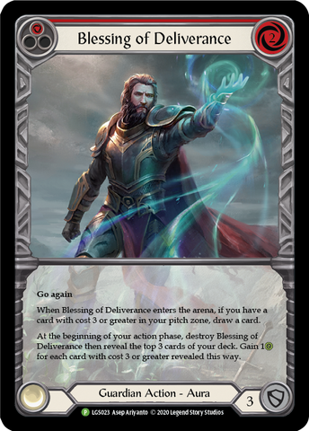 Blessing of Deliverance (Red) [LGS023] (Promo) Rainbow Foil