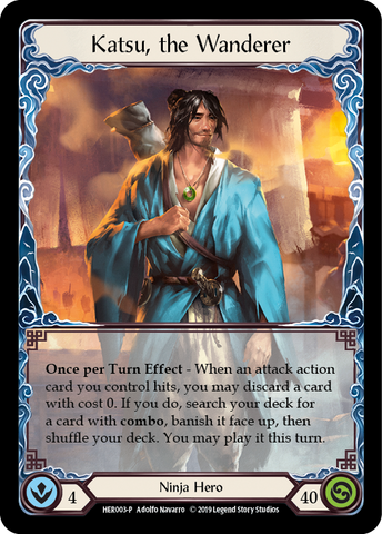 Katsu, the Wanderer [HER003-P] (Promo) 1st Edition Cold Foil