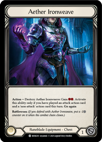 Aether Ironweave [MON230-CF] (Monarch) 1st Edition Cold Foil