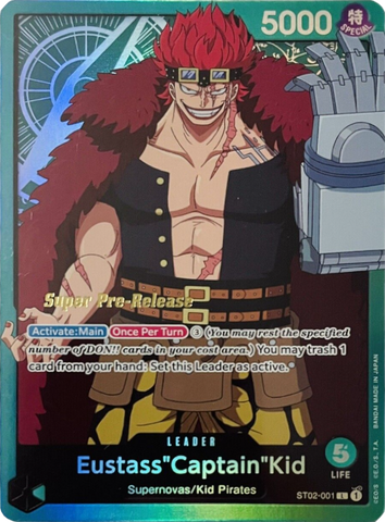 Eustass"Captain"Kid (001) (ST02-001) [Super Pre-Release Starter Deck: Worst Generation]