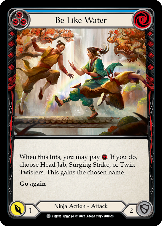 Be Like Water (Blue) [BEN021] [Outsiders Benji Blitz Deck]