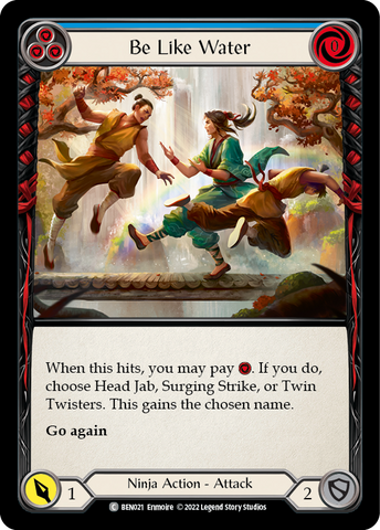 Be Like Water (Blue) [BEN021] [Outsiders Benji Blitz Deck]