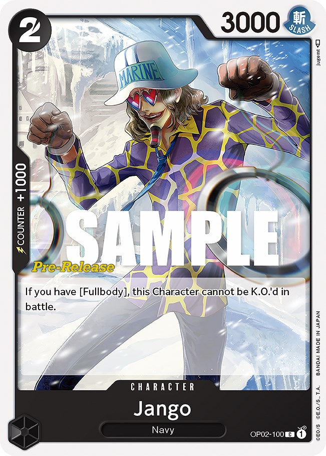 Jango (OP02-100) [Paramount War Pre-Release Cards]