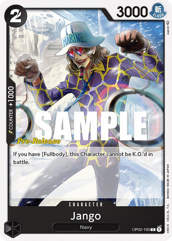 Jango (OP02-100) [Paramount War Pre-Release Cards]