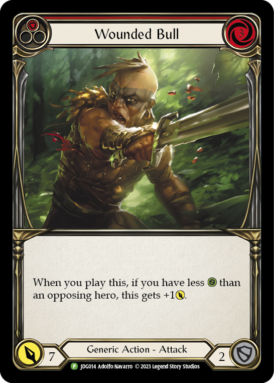 Wounded Bull (Red) [JDG014] (Promo) Cold Foil