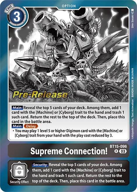 Supreme Connection! [BT15-096] [Exceed Apocalypse Pre-Release Cards]