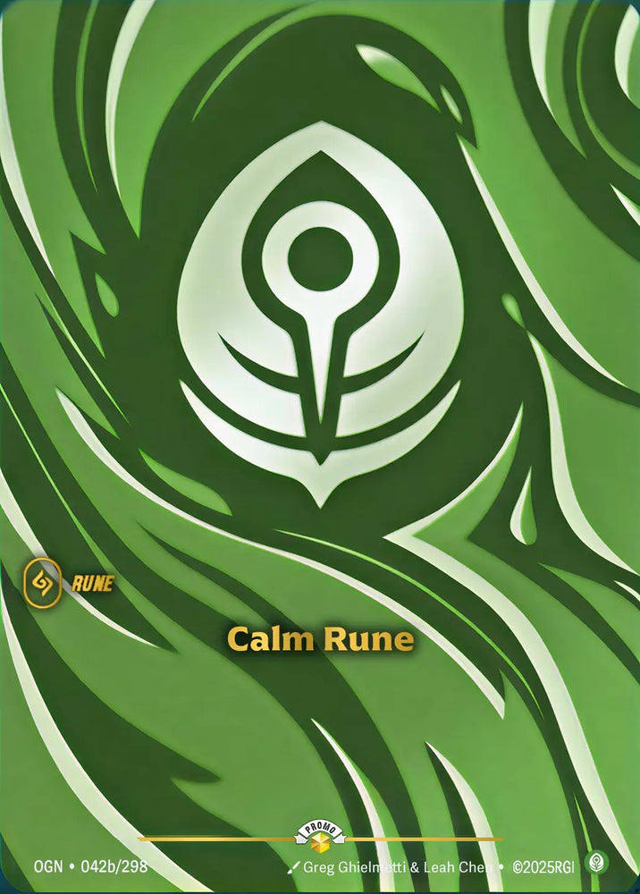 Calm Rune (042b/298) [Riftbound Organized Play Promotional Cards]