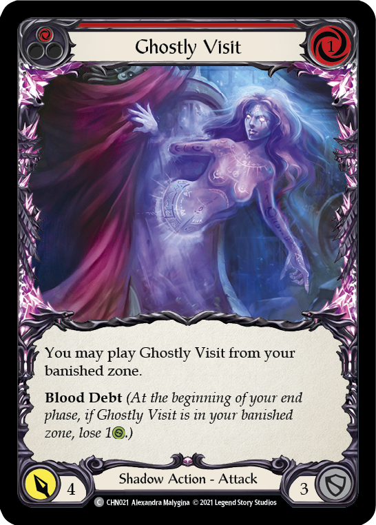 Ghostly Visit (Red) [CHN021] (Monarch Chane Blitz Deck)