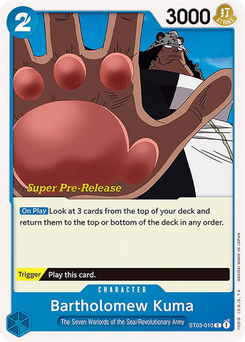 Bartholomew Kuma (ST03-010) [Super Pre-Release Starter Deck: The Seven Warlords of the Sea]