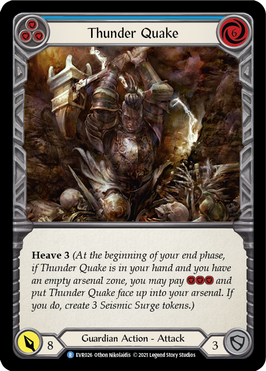 Thunder Quake (Blue) [EVR026] (Everfest) Rainbow Foil