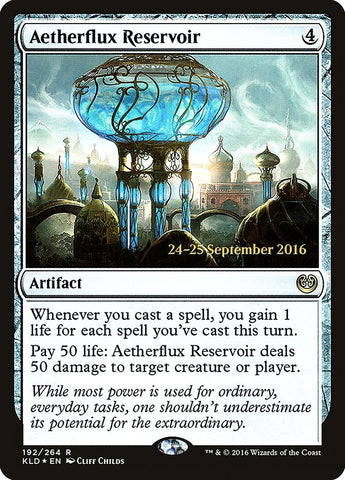 Aetherflux Reservoir  (Prerelease) [Kaladesh Prerelease Promos]