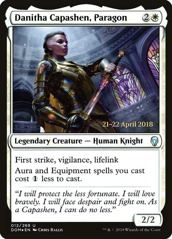 Danitha Capashen, Paragon  (Prerelease) [Dominaria Prerelease Promos]