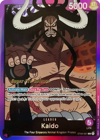 Kaido (ST04-001) [Super Pre-Release Starter Deck: Animal Kingdom Pirates]