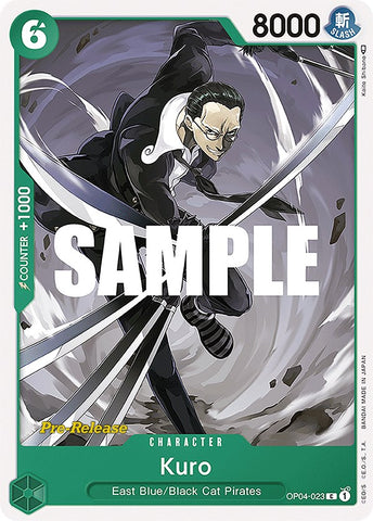 Kuro (OP04-023) [Kingdoms of Intrigue Pre-Release Cards]