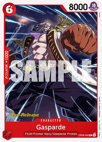 Gasparde (OP06-005) [Wings of the Captain Pre-Release Cards]