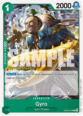 Gyro (OP06-027) [Wings of the Captain Pre-Release Cards]