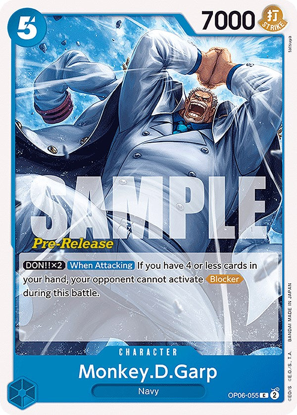 Monkey.D.Garp (OP06-055) [Wings of the Captain Pre-Release Cards]