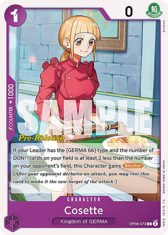 Cosette (OP06-072) [Wings of the Captain Pre-Release Cards]