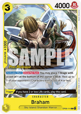 Braham (OP06-111) [Wings of the Captain Pre-Release Cards]