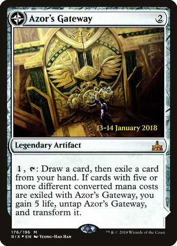 Azor's Gateway // Sanctum of the Sun (Prerelease) [Rivals of Ixalan Prerelease Promos]