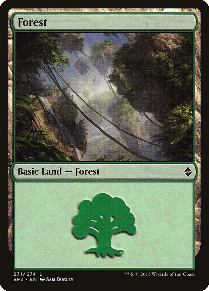 Forest (#271a) [Battle for Zendikar]