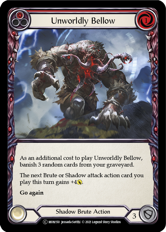 Unworldly Bellow (Red) [U-MON150] (Monarch Unlimited)  Unlimited Normal