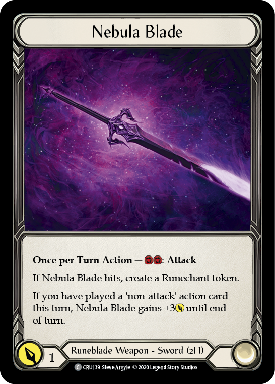 Nebula Blade [CRU139] (Crucible of War)  1st Edition Normal