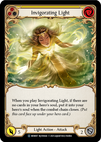 Invigorating Light (Yellow) [U-MON067-RF] (Monarch Unlimited)  Unlimited Rainbow Foil