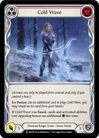 Cold Wave (Red) [U-ELE038] (Tales of Aria Unlimited)  Unlimited Rainbow Foil