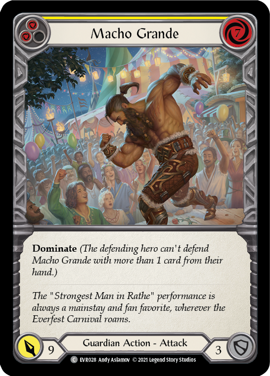 Macho Grande (Yellow) [EVR028] (Everfest) Rainbow Foil