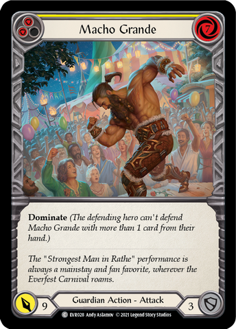 Macho Grande (Yellow) [EVR028] (Everfest) Rainbow Foil