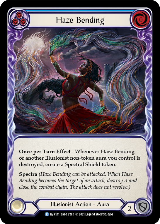 Haze Bending (Blue) [EVR141] (Everfest)  1st Edition Rainbow Foil