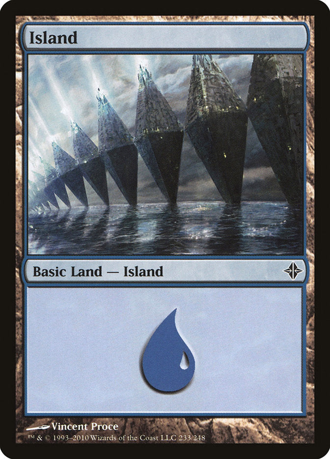 Island (#233) [Rise of the Eldrazi]